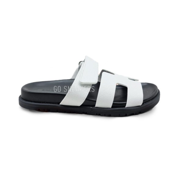 Унисекс сандалии Hermes Flip-flops Leather White