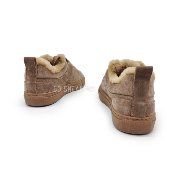 Унисекс зимние кроссовки Brunello Cucinelli Winter Sneaker Suede Brown