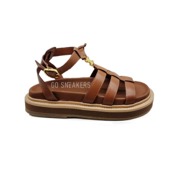 Женские босоножки Céline Sandals Platform Brown