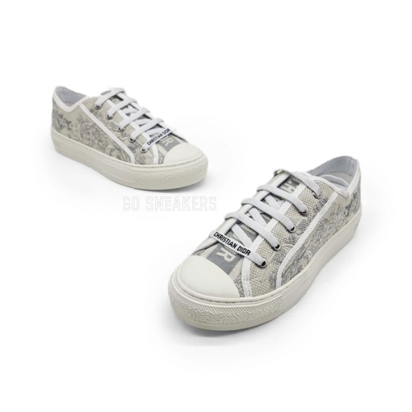 Унисекс кеды Dior Textile Snake Grey