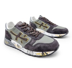 Premiata 483 Textile/Suede Olive/Brown