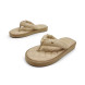 Женские шлепки Chanel 5 Flip-flops Beige