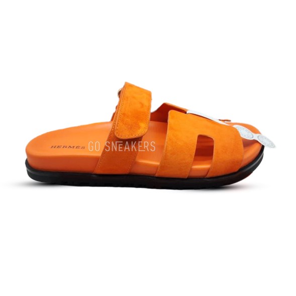 Унисекс сандалии Hermes Flip-flops Chypre Unisex Orange Suede