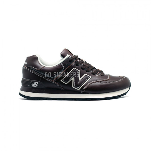 Мужские кроссовки New Balance 574 Leather New Brown