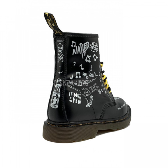 Унисекс ботинки Dr. Martens 1460 Scribble Black/White