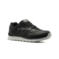 New Balance Мужские 574 Premium Black Leather