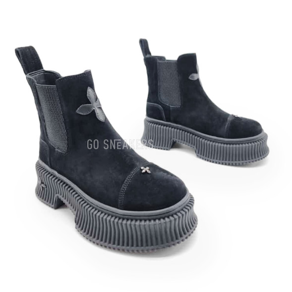 Женские ботинки SMFK Chelsea Suede Black