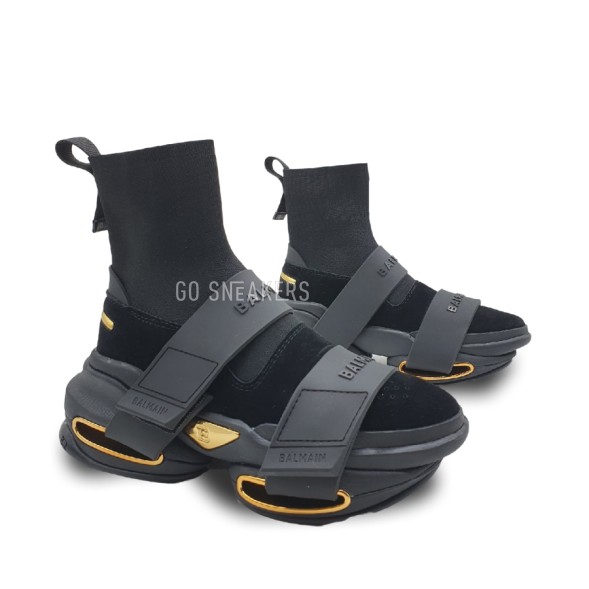 Женские кроссовки Balmain B-Bold Strap High Black