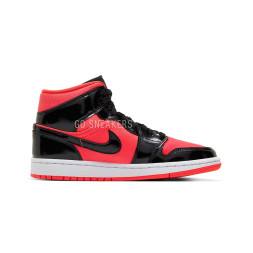 Nike Air Jordan 1 Mid Hot Punch Black
