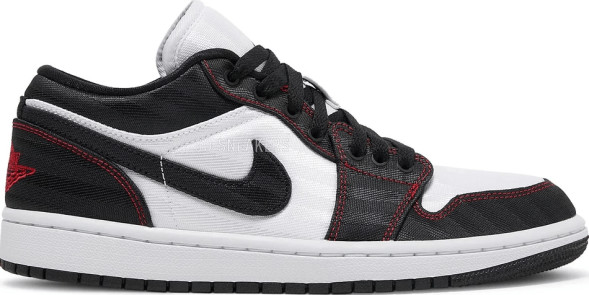 Женские кроссовки Nike Wmns Air Jordan 1 Low SE Utility &amp;#039;White Black Red&amp;#039;