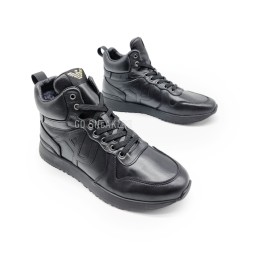Armani Excahange Winter Leather Black Hight